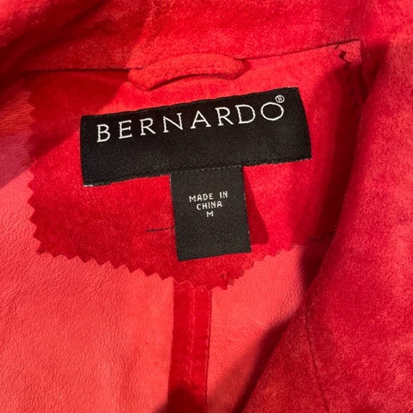 Bernardo Red Leather Jacket - Picture 6 of 6
